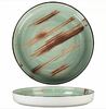 Блюдо для подачи  22,6 см, H3 см Texture Light Green Lines  P.L. Proff Cuisine