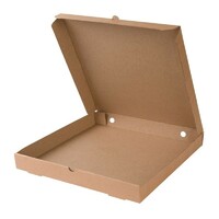 Коробка для пиццы 260х260 мм h40 мм  бурый