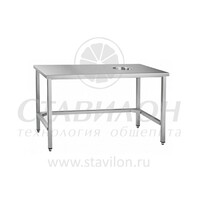 Стол производственный для сбора отходов ССО-4 Нерж Абат без борта АСС  нет, обвязка