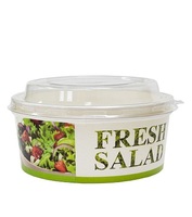Контейнер  750 мл D-145,h-60 мм для салата дизайн fresh salad