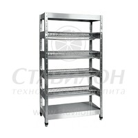 Стеллаж для тарелок ССТ-4-2 Абат 6   нержавеющая сталь  нержавеющая сталь