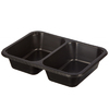 Контейнер под запайку  2секции 290/290 мл 187х137 мм H36 мм PP черный