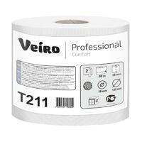 Бумага туалетная 2 слоя с центральной вытяжкой 320 листов Система Т9 белый Veiro Professional