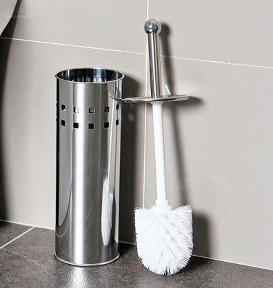 Ерш туалетный с подставкой 9,8*9,8*38,5см нержавеющая сталь Ерш туалетный с подставкой 9,8*9,8*38,5см нержавеющая сталь