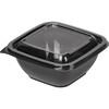 Контейнер-миска КВАДРАТ 500 мл 124x124 мм Н60 мм Каштан черный СНЯТО