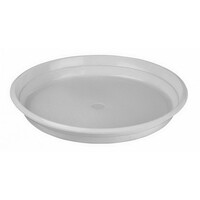 Тарелка пластиковая D220 мм столовая для СВЧ  белый PP Полимерпласт
