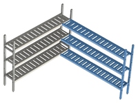 Стеллаж модульный угловой дополнительный POLAIR LOAD.ME POLY 18AL.3PP30.09C