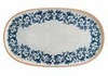Блюдо овальное 34х23 см Виенто Bonna форма Хюгге 69398 фарфор белый с синим рисунком