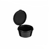 Соусник с крышкой 80 мл D70 мм H48 мм PP черный
