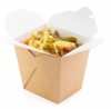 Контейнер ECO для лапши 81/101х81/101х106 мм 700 мл склеенная крафт бумага Геовита