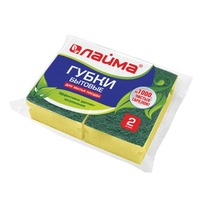 Губка для посуды ПРОФИЛЬ 2 шт/уп   разноцветный  ЛАЙМА