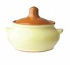 Горшок для запекания 500 мл с крышкой Лакомка Борисовская керамика  желто-коричневый