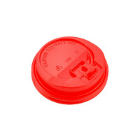Крышка для стакана с клапаном D90 мм   красный PS Протэк