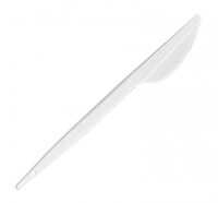 Нож пластиковый столовый 170 мм   белый PS Балтполимер
