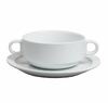 Бульонная чашка 300 мл с ручками, с блюдцем Glory P.L. Proff Cuisine фарфор белый