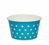 Контейнер-Креманка 245 мл D-98 мм для мороженого бумага голубой в белый горох  Complement