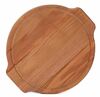 Доска разделочная круглая 310х20 мм  бук   с ушками, желобком