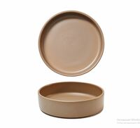 Тарелка мелкая с высоким бортом 18 см NATURAL MATT PETYE 