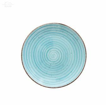 Тарелка мелкая 21 см Avanos,Turquoise Gural Porcelain фарфор голубой Тарелка мелкая 21 см Avanos,Turquoise Gural Porcelain фарфор голубой