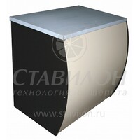 Прилавок торговый П-0,6 Carboma Carboma 0 CUBE  нерж столешница  краш металл