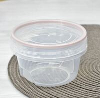 Банка 0,3 л для сыпучих с завинчивающейся крышкой D95, H65 мм  Полимербыт