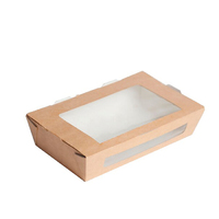 Коробка  ECO салатный с окном 190х150х50 мм 1000 мл крафт OSQ