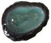 Блюдо для подачи Камень большой 26,5х20,5х4 см керамика черно-зеленый Чугун Борисовская керамика