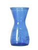 Ваза для цветов Н21 см, 1,2 л голубая  стекло
