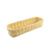 Корзина для столовых приборов 27*9*5,5 см. прямоуг. бежевая полиротанг MGprof