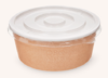Крышка  для салатного контейнера D150 мм  плоская  PP ANTIFOG прозрачный OSQ Round Bowl 620/750/1000