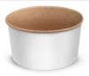 Контейнер  ECO 750 мл D-150,  h-60 мм супница/салатник БЕЛЫЙ/КРАФТ OSQ