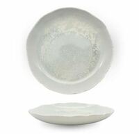 Тарелка мелкая 21 см h5,3 см Boletus Fusion CASA DI FORTUNA фарфор, белый 