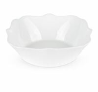 Салатник 16х16 см квадратный белье Фокус стекло белый