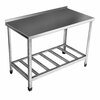 Стол производственный с бортом  оцинкованная решетка  уголок оцинкованная сталь  разборный    1200х600х850