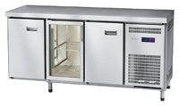 Стол морозильный Abat СХН-60-02 (1 дверь, 1 дверь-стекло, 1 дверь, без борта)
