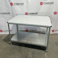 Стол производственный с бортом УСРБ-12070-УОПО  без эксплуатации УЦЕНКА  каркас оцинкованная сталь  полка, разборный