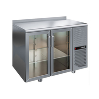 Стол холодильный GN со стеклянными дверями с бортом TD2GN-GC POLAIR  +1...+10°С Grande