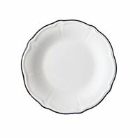 Тарелка мелкая 26 см Line Black ID Fine фарфор, белый с черным ободком