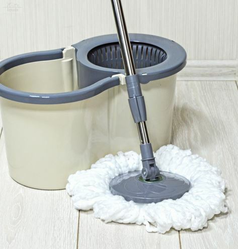Ведро с отжимом, со шваброй, Spin Mop (ведро с отжимом 16л, швабра, насадка из микрофибры), в ассорт Ведро с отжимом, со шваброй, Spin Mop (ведро с отжимом 16л, швабра, насадка из микрофибры), в ассорт