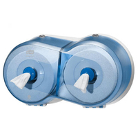 Диспенсер для туалетной бумаги двойной SmartOne mini  Система Т9 синий Tork Wave