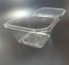 Контейнер с совмещенной крышкой 500 мл  137х137 мм H55 мм OPS прозрачный