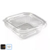 Контейнер с совмещенной крышкой 250 мл  137х132 мм H36мм PET прозрачный