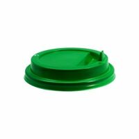 Крышка для стакана с клапаном D90 мм зеленый PP Каштан