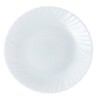 Тарелка мелкая 19 см белая рифленая,стекло