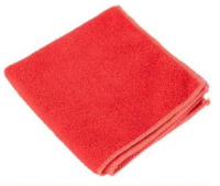 Салфетка для уборки 40х40 см 1 шт/уп КРАСНАЯ микрофибра, 320 мкр 