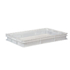 Ящик для хлебо-булочных изделий  15 л 600х400х75 мм перфорированные бока, сплошное дно  PE