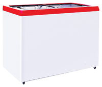 Ларь морозильный ITALFROST (CRYSPI) CF400F + 5 корзин (красный)
