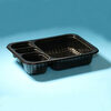 Контейнер под запайку  4 секции 600 мл 187х137 мм H63 мм PP черный