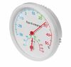 Термометр уличный  гигрометр, d6.5 см, белый  