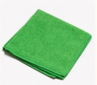 Салфетка для уборки 30х30 см 1 шт/уп ЗЕЛЕНАЯ микрофибра 